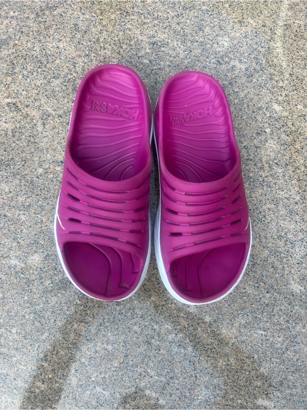 Hoka One One Women's Bright Magenta Slide Sandals